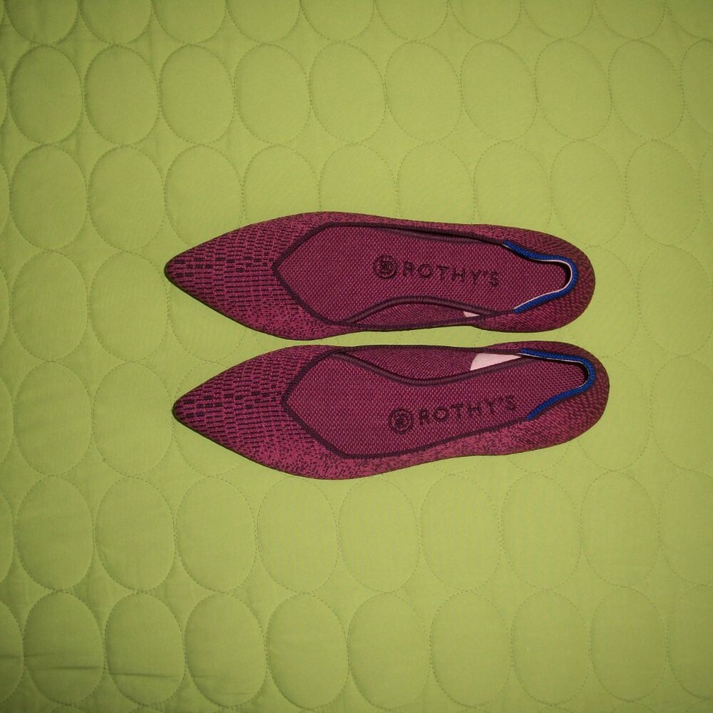 Rothy's Dark Pink The Point Flats